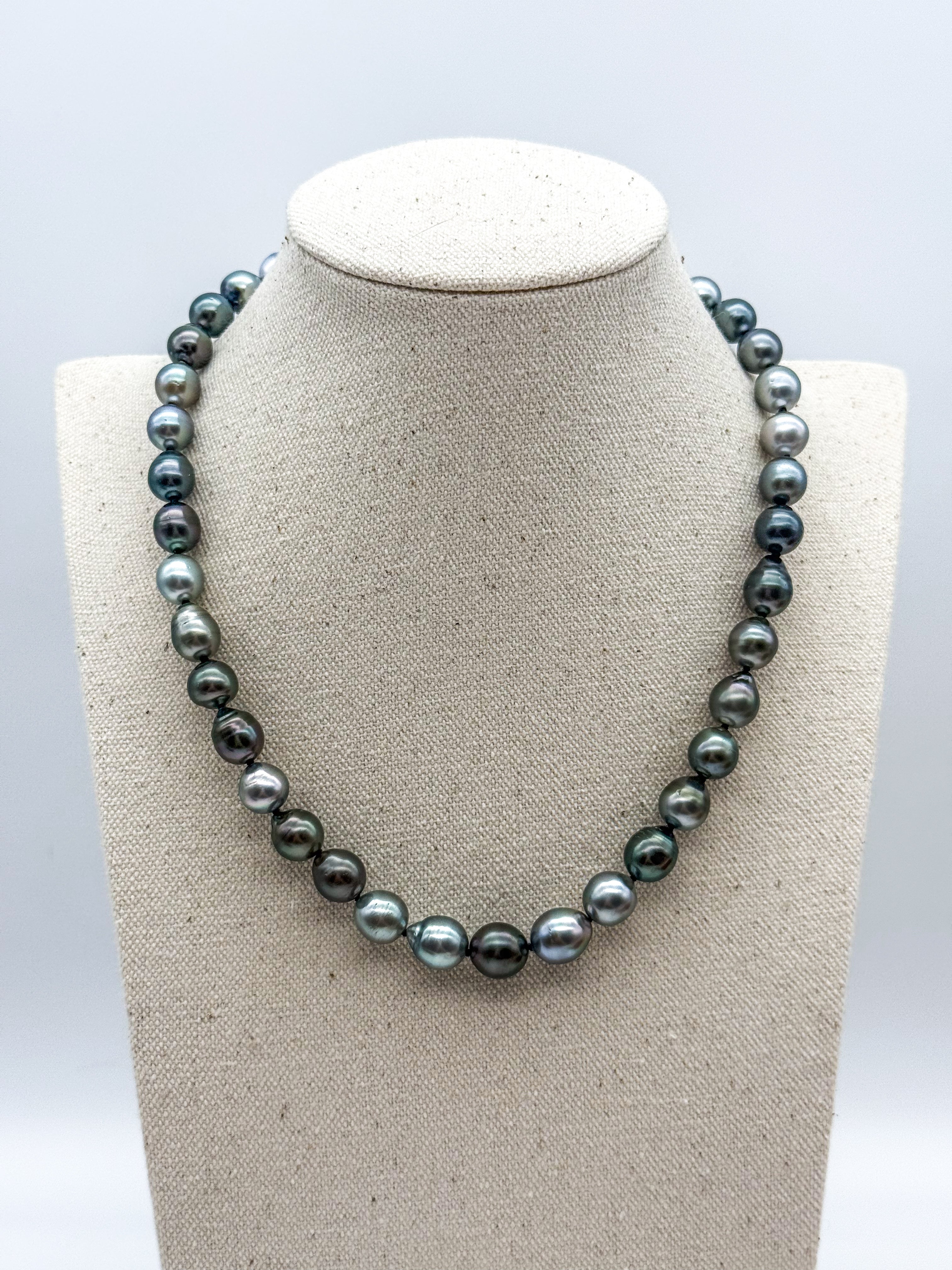 9-10mm Tahitian Pearl Choker Necklace – Dandelyn's Pearl Boutique
