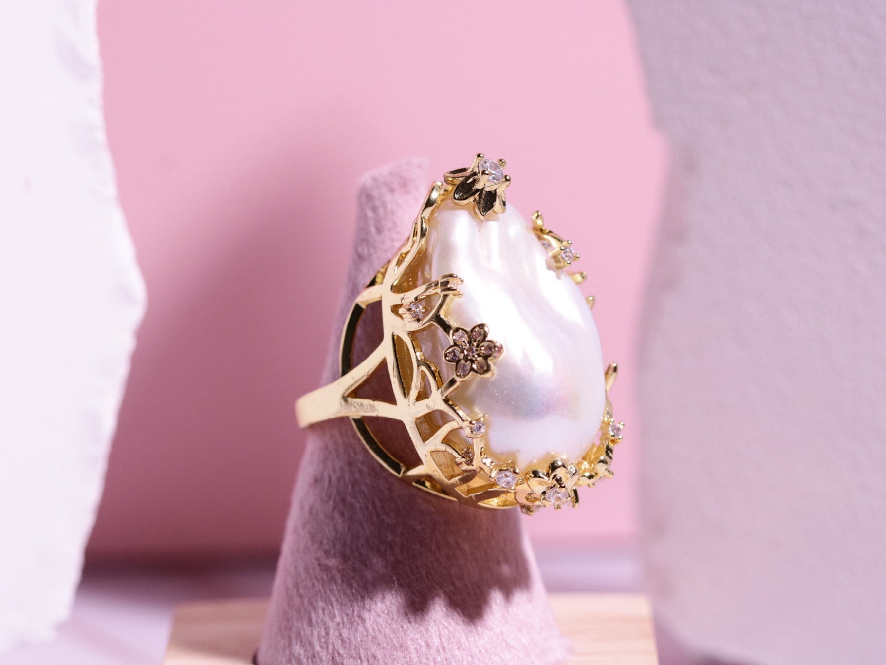 18-21mm Baroque Freshwater Pearl Ring – Dandelyn's Pearl Boutique