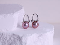 Pink/Purple Edison Freshwater Pearls Kettle Dangling Earrings