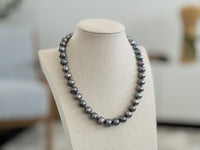 Black Peacock Freshwater Pearl Choker Necklace